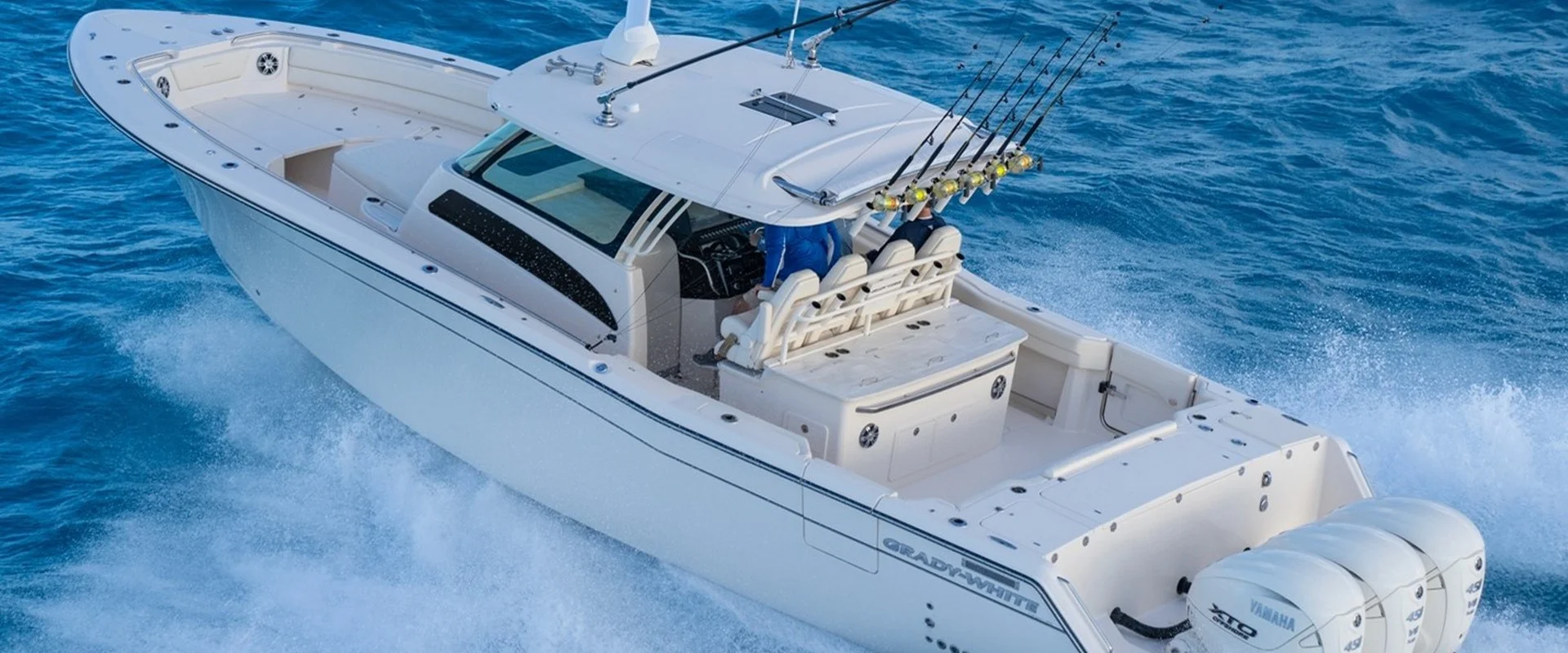 Grady-White boat cruising offshore on open water