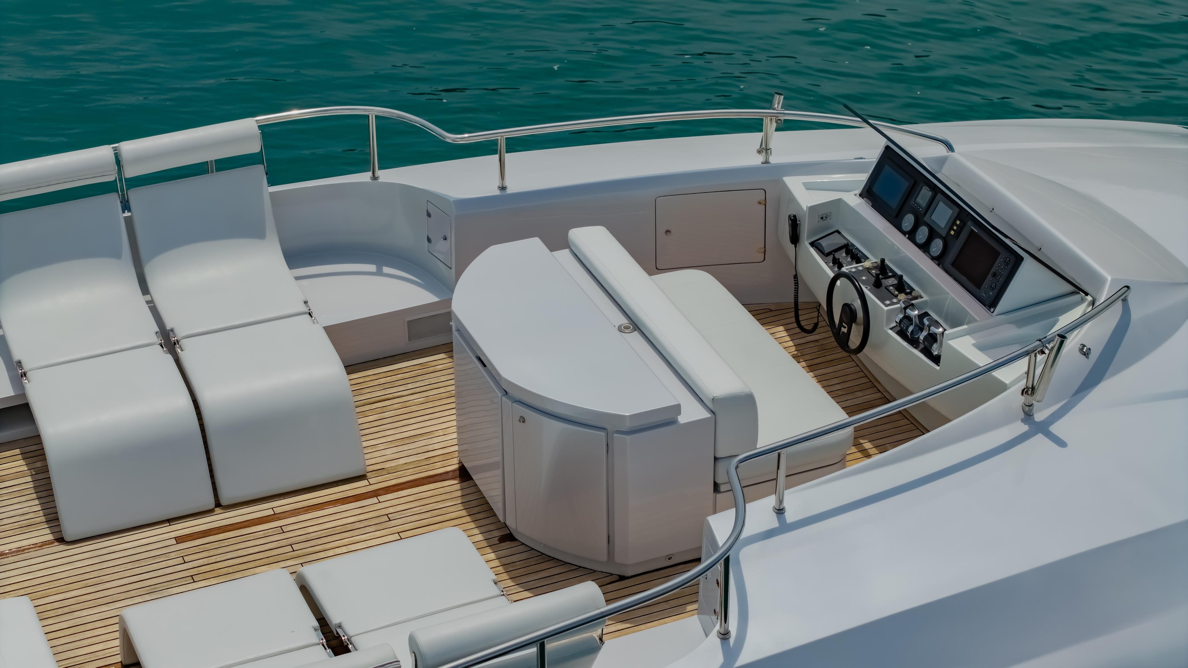 Side View Pershing 2011 Pershing 108 for Sale in ถลาง, Thailand | 108 ft | Global Yacht ...