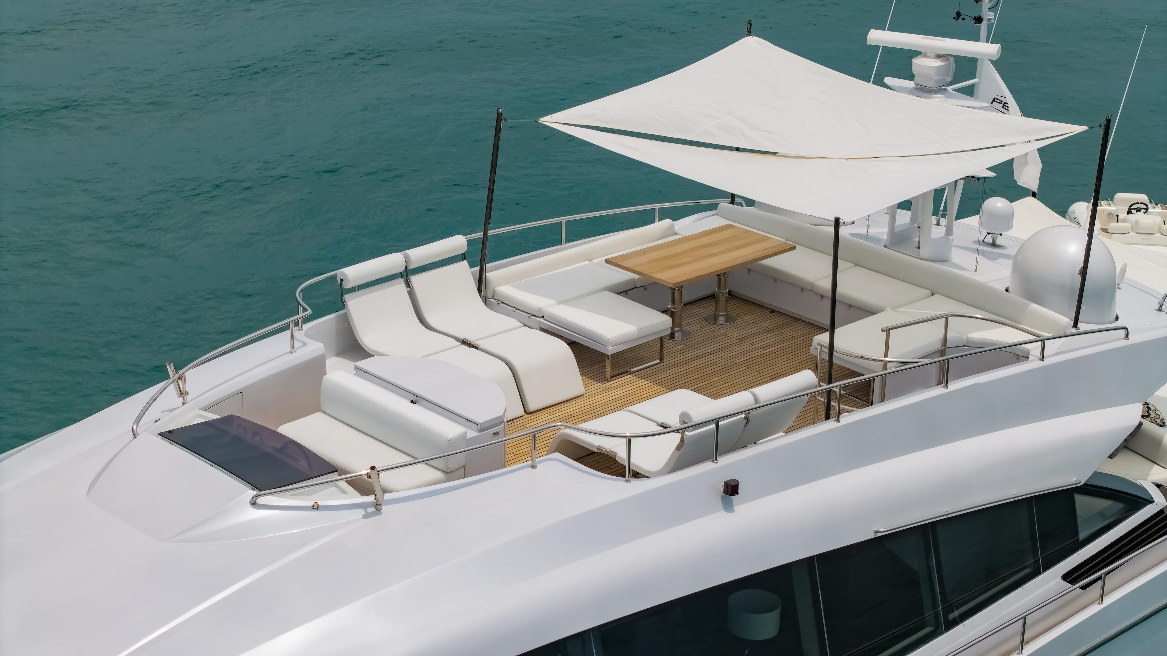 Side View Pershing 2011 Pershing 108 for Sale in ถลาง, Thailand | 108 ft | Global Yacht ...