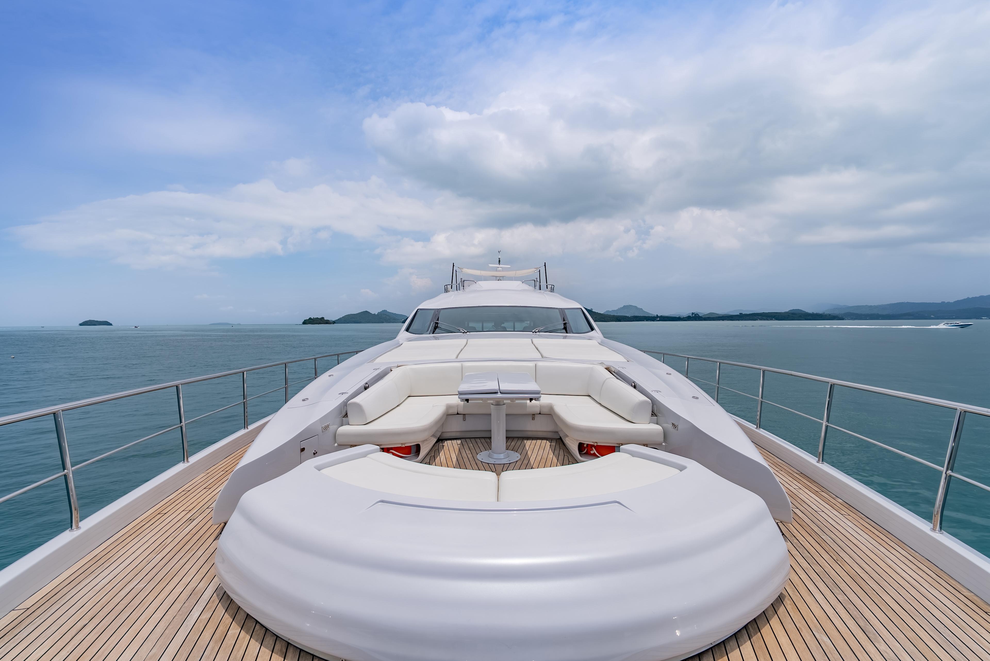 Side View Pershing 2011 Pershing 108 for Sale in ถลาง, Thailand | 108 ft | Global Yacht ...